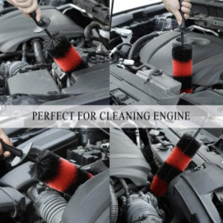 Car Wheel Rim Hub Cleaning Brush Tire Detail Brush Auto Motorcycle Wash Tool car Wheel Cleaning Brush Long Handle Wash Tools