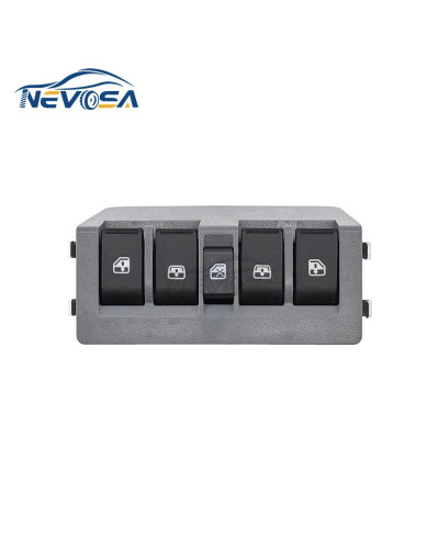 Novosa-interruptor elevador de cristal para ventana de coche, accesorio de 5 botones para Chevrolet New Sail 2010-2014 9005043 9