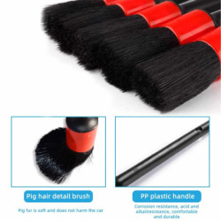 Car Wash Brush Detail Small Automotive Interior Cleaning Tools Air Conditioner Air Outlet Cleaning Brush Auto Wheel Brush