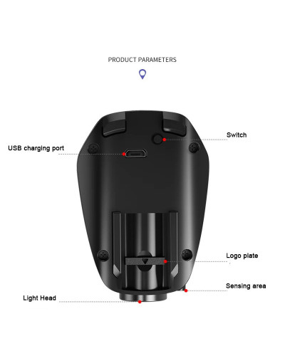 Proyector láser Led inalámbrico para puerta de coche, luces nocturnas de sombra fantasma con logotipo personalizado, Kit de lámp