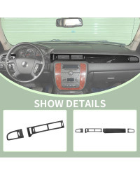 Panel embellecedor de consola central ABS, decoración para Chevrolet, Suburban, Chevy Avalanche, 2007, 2008, 2009, 2010, 2011, 2