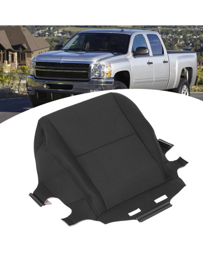 Funda protectora para asiento de coche, cubierta para asiento lateral del conductor, compatible con Chevrolet Silverado 1500, 25