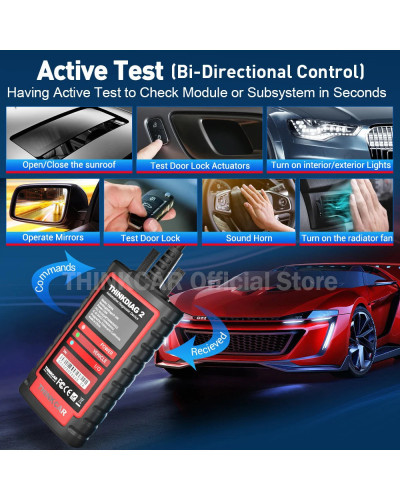 THINKCAR Thinkdiag 2 OBD2 Scanner Support CAN FD Protocols Fit For GM 