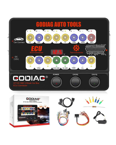 GODIAG GT100 GT100+ Pro OBDII Break Out Box ECU Connector FEM/BDC CAS4