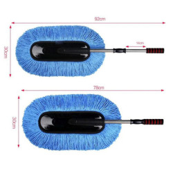 Car Special Mop Cleaning Mop Tweezers Soft Hair Retractable Water Long Handle Dust Removal Car Wash Brush NEW