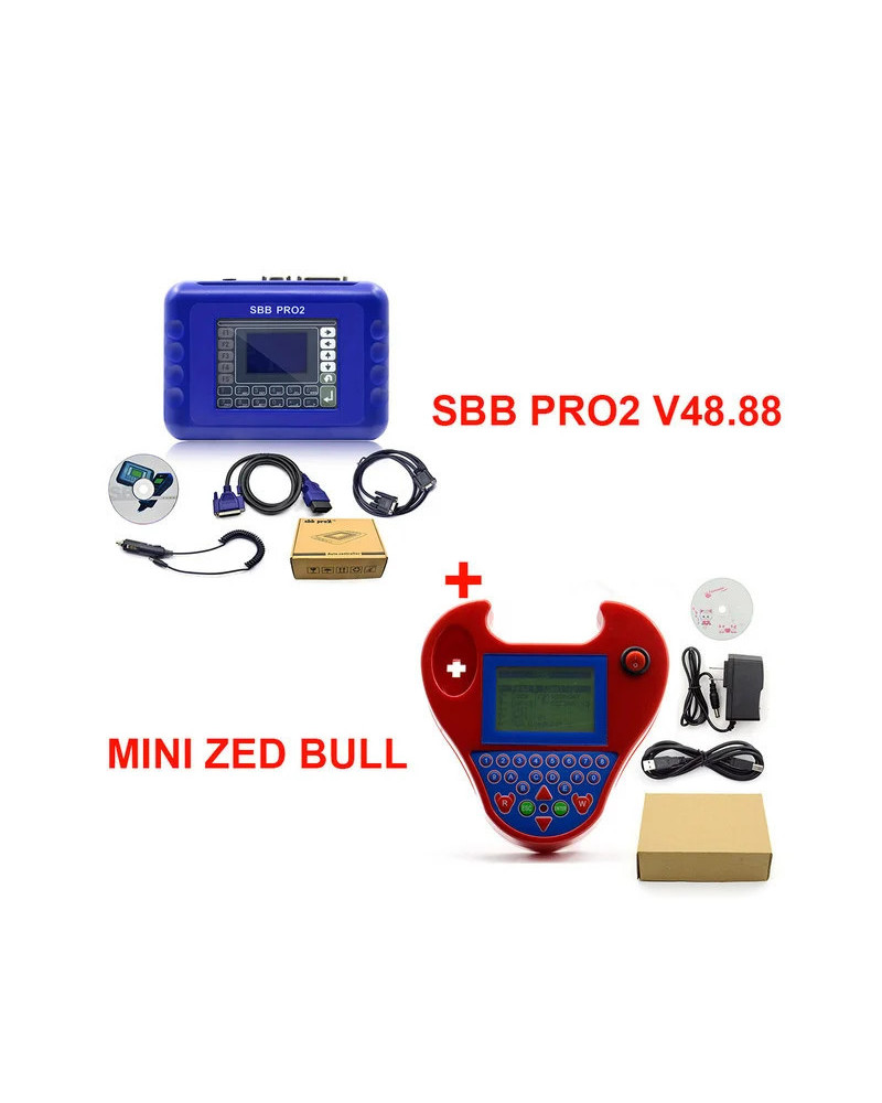 2024 Latest SBB Pro2 V48.88 And SBB V46.02 Mini Zedbull Car Key Progra