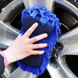 Microfiber Car Wash Sponge To Clean Car Care Details Brush Wash Towel Car Gloves Styling Accessories On Both Sides Available