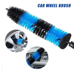 Car Wheel Cleaning Brush Long Handle Blue Black Red Car Wheel Rim Hub Cleaning Brush Tire Detail Brush Auto Motorcycle Wash Tool