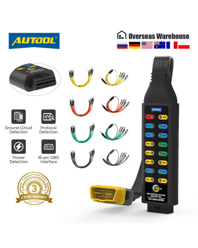 AUTOOL OBD 2 Automotive Diagnostic Protocol Detector & Break Out Box C