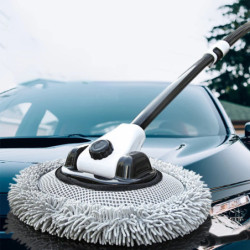 Car Wash Brush Mop Kit Cleaning Brush Chenille Microfiber Car Wash Brush Telescopic Long Handle Cleaning Mop Car Cleaning Tool