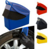 2Pcs Car Tire Waxing Polishing Cleaning Wiper Washing Brush Tire Tyre Wheel Rim Trim Contour Detailing Dressing Shine Pad Sponge