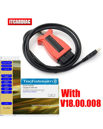 V160 JLR Pro J2534 for Volvo and for TOYOTA TIS Techstream 18.00.008 W