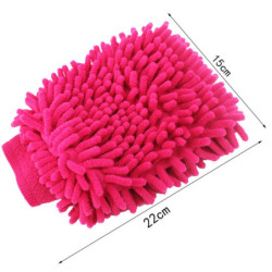 Double-sided Microfiber Car Care Cleaning Gloves Chenille Cleaning Cloth Towel Mitt Car Detailing Brush Washing Gloves 1pc