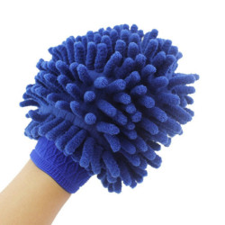 Double-sided Microfiber Car Care Cleaning Gloves Chenille Cleaning Cloth Towel Mitt Car Detailing Brush Washing Gloves 1pc