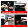 5 Pcs Detail Dudes Boars Hair Ultra Soft Car Detail Brushes Perfect for Washing Emblems Wheels Interior Auto Accessories