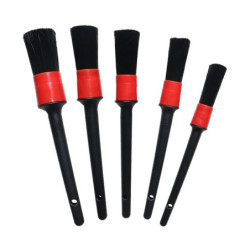 5 Pcs Detail Dudes Boars Hair Ultra Soft Car Detail Brushes Perfect for Washing Emblems Wheels Interior Auto Accessories