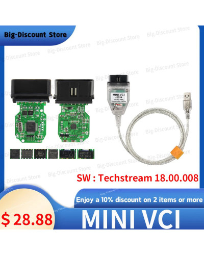 Newest V18.00.008 Car Diagnostic Softwares Mini VCI Techstream V18.00.