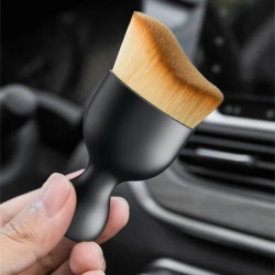 Brosse souple pour livres intérieurs de voiture avec boîtier, époussetage Éldes crevasses, livres d'aération, détails