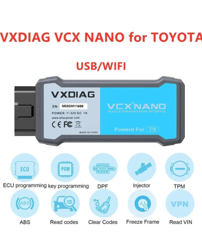 VXDIAG VCX NANO For Toyota J2534 Programming Techstream For Lexus Auto