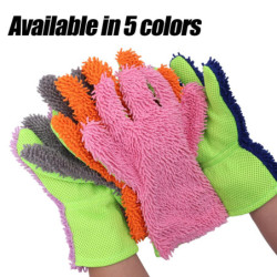 Car Wiping Gloves Universal Car Cleaning Double-sided Coral Velvet Car Wiping Gloves Car Body Care Multifunctional Washing Glove