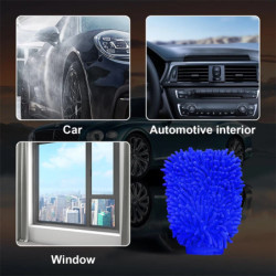 Car Wash Gloves Chenille Glove Plush Rags Thickened double-sided Car Supplies Cleaning Tools Auto Acessories Car Detailing