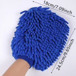 Car Wash Gloves Chenille Glove Plush Rags Thickened double-sided Car Supplies Cleaning Tools Auto Acessories Car Detailing