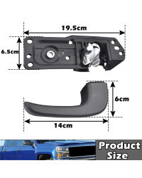 Manija Interior de puerta izquierda y derecha para coche Chevy Silverado, 15936892, 1500, 2500, 2007, 2008, 2009, 2010, 2011, 20