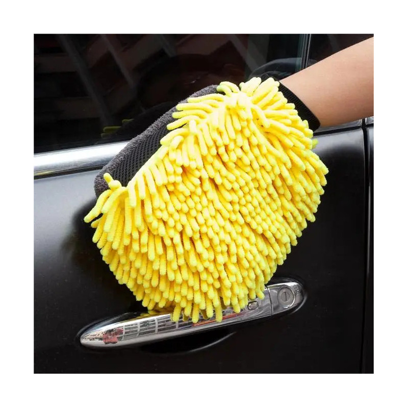 1PC Car Wash Gloves Do Not Damage Paint Waterproof Chenille Coral Wipe Car Rag Brush Beauty Plush Bear PAWS Car Wash Accessories