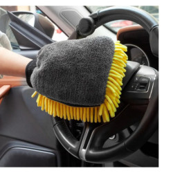 1PC Car Wash Gloves Do Not Damage Paint Waterproof Chenille Coral Wipe Car Rag Brush Beauty Plush Bear PAWS Car Wash Accessories