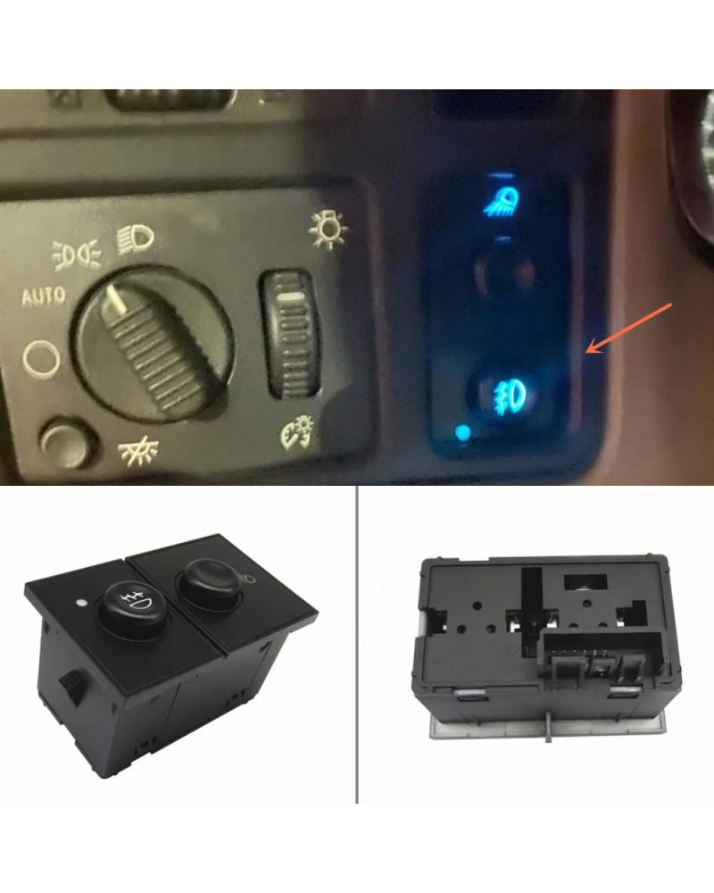 Interruptor de luz antiniebla para Cadillac Escalade EXT ESV Chevy Avalanche Silverado, Suburban Tahoe GMC Sierra Yukon 15143597