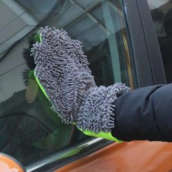 Double-sided Microfiber Car Wash Gloves Multifunctional Cleaning Brush Detailing Washing Gloves for Car Cleaning Tool Home Use