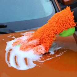 Double-sided Microfiber Car Wash Gloves Multifunctional Cleaning Brush Detailing Washing Gloves for Car Cleaning Tool Home Use