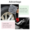 2Pcs Wheel Mitt Microfibre Car Wash Glove Professional Scratch Free Cleaning Mitts Reusable Wheel Cleaning Gloves 6x6inch