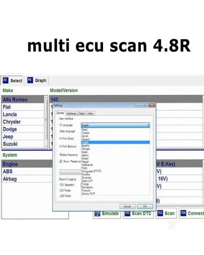 New multiecuscan fiat original software 2023 Multiecuscan V5.0 For Fia