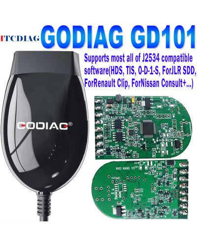 GODIAG GD101 J2534 Compatible with J2534 Passthru & ELM327 Diagnose J1