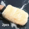 2pcs waxing and polishing gloves double sided thickened car wash gloves cleaning utensils