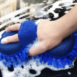 Car Towel Glove Styling Accessories Multi-color Microfiber Chenille Car Wash Sponge Car Wash Brush Pad Cleaning Tools