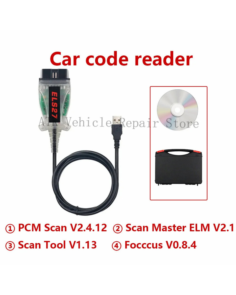 ELS27 FORScan PIC24HJ128GP+FT232RL Chip ELS27 V2.3.8 Works ELM327&J253