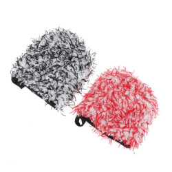 1Pc Shag-pile Microfiber Car Wash Glove Double-Side Finger Pocket Car Wheel Wash Mitt for Car Cleaning Auto Detailing