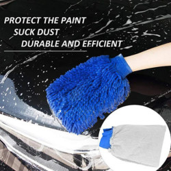 2PCS Chenille Microfiber Car Washing Gloves Window Washing Glove Mitten Cleaning Cloth Duster Towels Gloves Automotive Wash