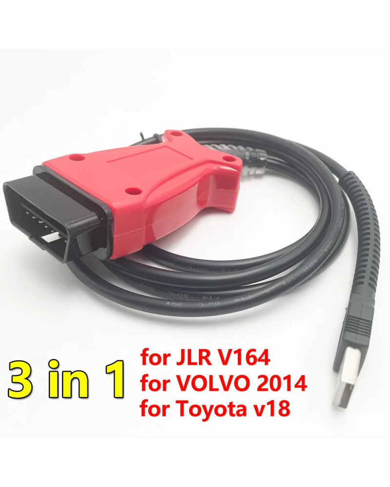 3in1 for JLR V164 Pro J2534 for Volvo 2014d for Toyota TIS Techstream