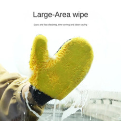 Car cleaning and wiping gloves thickened coral velvet double-sided car cleaning toolsST-9620