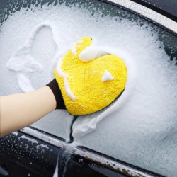 Car cleaning and wiping gloves thickened coral velvet double-sided car cleaning toolsST-9620