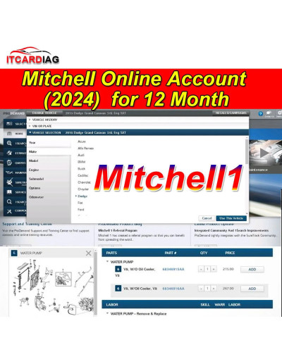 2024 Mitchell ProDemand One Year Online Account Mitchell 1 Diagnostic 