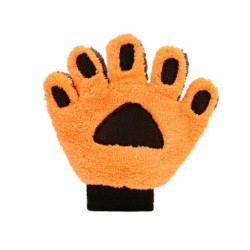 Five-finger Car Washing Gloves Soft Coral Fleece Auto Body Scratch-Free Detailing Cleaning Glove Thicken Bear Paw Wash Mitt