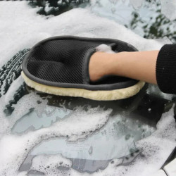 Car Wash Wool Gloves Thickened Fleece Lined Cleaning Brush Motorcycle Washer Care Products Beauty Car Wash Supplies