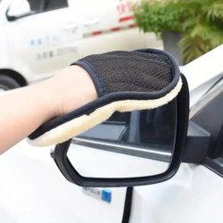 Car Wash Wool Gloves Thickened Fleece Lined Cleaning Brush Motorcycle Washer Care Products Beauty Car Wash Supplies