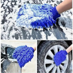 1/5pcs Microfiber Chenille Car Wash Mitts, Reusable Double-Sided Cleaning Gloves, Auto Detailing Tools for Washing