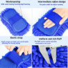 1/4Pcs Microfiber Car Washer Sponge Brush Cleaning Car Care Detailing Brushes Washing Towel Auto Gloves Styling Accessories