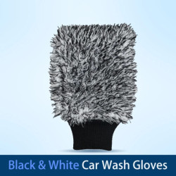 SEAMETAL Car Wash Microfiber Chenille Gloves Thick Car Cleaning Mitt Wax Detailing Waterproof Brush Auto Care Double-faced Glove